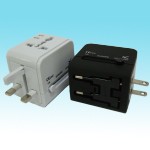 AU-13W; AU-14W Square Universal AC Travel Adapter to Transform for 5types Plugs Adapter