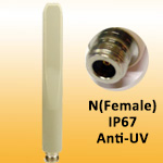 2.4/5GHz Dual Band Omni Outdoor/Indoor Rubber antenna with N Female, 7dBi / IP67 / Anti-UV