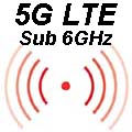 5G LTE , Sub 6GHz (600~6000MHz)