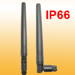 Waterproof IP66 2.4/5GHz Dual Bands WiFi Rubber Antenna with Reverse SMA TNC male. 7dBi