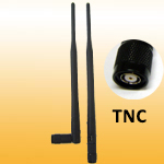 5dBi 2.4/5GHz Dual-Band WiFi Dipole (Rubber Duck) Antenna with RP-TNC Plug Male