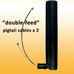 F50-2FL: 4dBi 2.4/5GHz Double Feed Pigtail Antenna