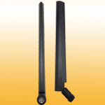 F56: 6.5dBi 2.4/5GHz Dual Band Swivel Rubber Dipole antenna with SMA