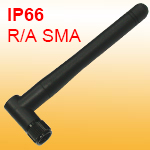 2.4GHz right angle R/A SMA rubber antenna, meets to IP66 waterproof