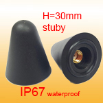 IP67 2.4GHz outdoor indoor stubby antenna with SMA (WiFi WLAN Bluetooth). waterproof rubber ring base & concave SMA design