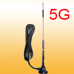 Sub-5G 4G LTE magnetic mount whip car antenna 700~960/1700~2700/3300~3800MHz 5dBi