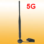3-6dBi 700-3800MHz 4G 5G LTE magnetic mount rubber antenna. IP65 waterproof