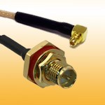 RP-SMA Female (IP67) - MMCX plug R/A, RG178 RG316 OD1.13 coaxial cable