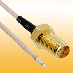 SMA Female Bulkhead to Strip and Tin cable with RG178 RG316 OD1.13 OD0.81 OD1.32 OD1.37 cable