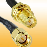 SMA Female Bulkhead to SMA Male Extension Cable, RG58/u RG174/u RG316 RG178 OD1.13...etc