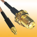 SMA Female B/H to MMCX plug straight with RG174/u, RG316, RG178...etc