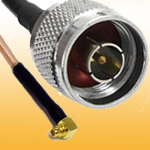 N Male to MMCX Plug R/A cable assembly, with RG58, RG316 RG174 RG178 OD1.13...etc