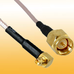 SMA Male to MMCX R/A RF Cable Assembly, with RG316 RG58/u RG174/u RG178...etc