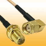 SMA Female B/H to RP-SMA Male R/A RF Cable Assembly with RG58/u RG316 RG178 RG174...etc