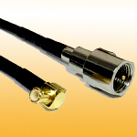 FME Male to MCX R/A Cable assembly with RG174 RG178 RG316 RG58...etc