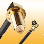 RP-SMA Female Right Angle (R/A) to U.FL-I-PEX(MHF) cable assembly with 0.81mm 1.13mm 1.37mm 1.32mm RG178 RG316 coax cable...etc