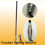 Trucker Spring Mount Car Antenna for 477MHz UHF, 5dBi