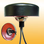 Sub-6GHz 600~7125MHz Hockey Puck Screw Mount antenna for 5G LTE MIMO x 2 cable, or 5G + WiFi. Anti-UV and IP67 for outdoor use