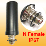 4G 5G LTE and WiFi Omni Antenna with N Female connector 617~5925MHz, IP67 waterproof, Direct Through Hole mount CAR antenna with N Female connector