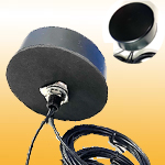 Roof Screw Mount 2 in 1 Combo Antenna for MIMO 5G+5G, or 5G LTE + WiFi-6E (Puck Antenna Through-Hole Mount), IP67 waterproof