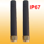 4G LTE 700-2700MHz Rubber Stubby Antenna with Straight SMA Male. Length 53.5mm. IP67 waterproof