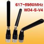 Antenna 615~5950MHz 5G LTE Sub 6GHz. Monopole Whip Antenna with Swivel SMA Male. Stubby Rubber Cellular Multiband Antenna