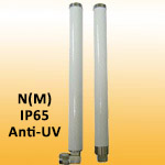 IP65 4G LTE fiberglass indoor/outdoor antenna with N male, 700-2700MHz, 2dBi typical, Anti-UV