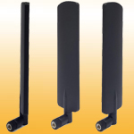 Wideband 4G LTE Dipole Terminal Rubber Antenna with Swivel Hinged SMA(M)