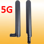 Sub 5G 6GHz (600-7150MHz) rubber SMA antenna. 3G GSM 4G LTE Wideband replacement external antenna