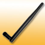 M10: 2.4GHz Swivel Rubber Dipole antenna with SMA male, 3dBi Gain