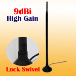 2.4GHz 9dBi Indoor Desktop Omni-directional Antenna with magnetic base, lock swivel design