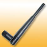 F09: 2.4/5GHz Wi-Fi Swivel Rubber Dipole antenna with SMA or TNC male, 3dBi Gain