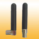 R28: GSM Penta Band monopole stubby rubber antenna w/ SMB Male R/A and Straight (Fixed)