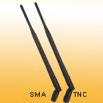 R07-A1: 2dBi GSM 5 Bands Swivel Rubber Dipole antenna with SMA or TNC male connector