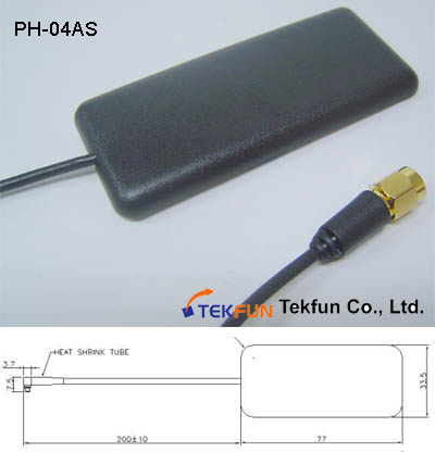 3G/GSM glass mount adhesive patch antenna, 3dBi 824-960/1710-2170MHz 【INSIDE-ON-GLASS】