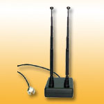 DTB-17I : DVB-T antenna; 20dBi; VHF / UHF; Base type; Active