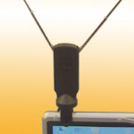 DTNB-21V: VHF+UHF DVB-T Antenna with notebook clip and sunction pad; good for notebook install