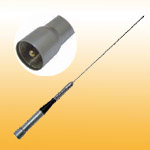 Dual Band 144/430 MHz (VHF/UHF) mobile whip antenna 2.15/3.5dBi, 100W, UHF PL259 base