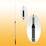 Dual Band 144/430 MHz (VHF/UHF) mobile whip antenna 3.0/5.5dBi, 200W, UHF PL259 base
