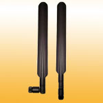 F08: 5dBi 2.4/5GHz Dual-Band WiFi Dipole (Rubber Duck) Antenna with swivel SMA