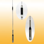 Dual Band 144/430 MHz (VHF/UHF) mobile whip antenna 3.0/5.5dBi, 200W, UHF PL259 base