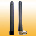 2.4GHz Rubber Dipole antenna with Fixed SMA Male Straight and R/A, 2dBi Gain
